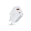TECH-PROTECT C30W 2-PORT NETWORK CHARGER PD 30W / QC3.0 WHITE